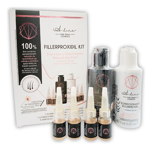 Kit Fillerproxidil Tratamento Capilar Para Crescimento