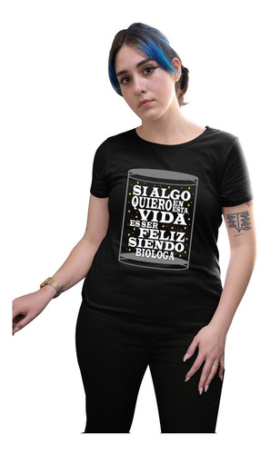 Playera Por Mayoreo De Moda Blanca De Dama Biologia Quimica