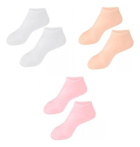 3 Calcetines De Silicona Suave Para Los Pies, Protección