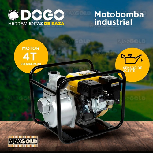 Motobomba Industrial Nafta 6,5 Hp Dogo Agua 1000 L/min