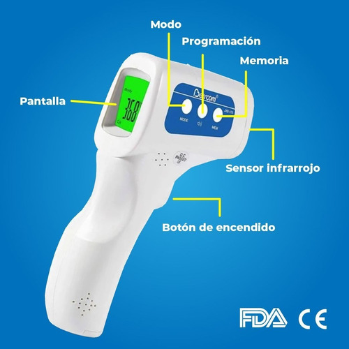 Imagen 5 de 6 de Termometro Infrarrojo Digital Temperatura