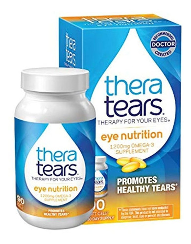 Cápsulas De Suplemento De Omega-3 Thera Tears Nutrition, 0.0