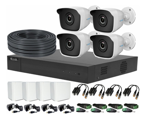 Combo Hikvision - Hilook Dvr 1080p 4ch +4 Cámaras 2mp(1080p)