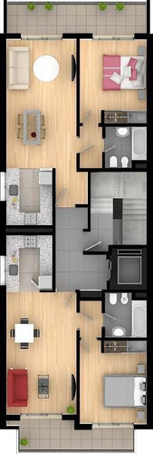Imagen 4 de 4 de Departamento 1 Dormitorio República De La Sexta!! En Construcción