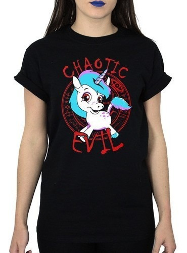 Imagem 1 de 1 de Camiseta Chaotic Evil Caverna Do Dragão - Malha 100% Algodão