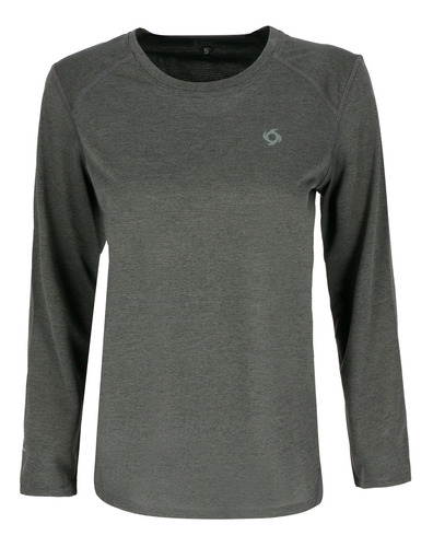 Polera Manga Larga Lava Women Dark Grey Doite