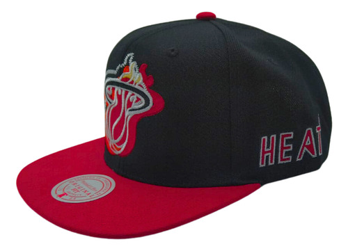 Gorra Mitchell & Ness Nba Logo Blur Snapback Heat