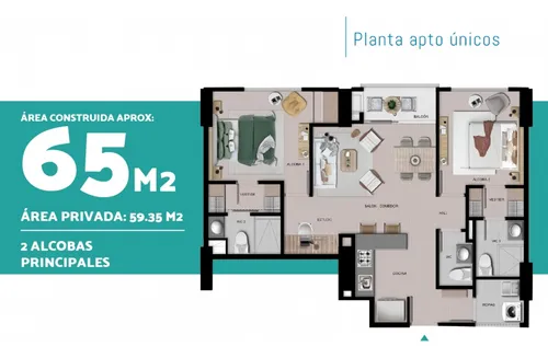 Apartamento En Obra Gris Para La Venta En Sabaneta Pan De Azúcar