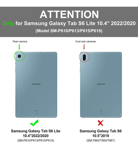 Funda Teclado Samsung Galaxy Tab S6 Lite 10.4 Pulgadas 2020 Color