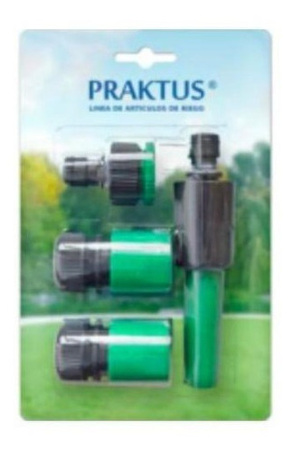 Set De Piton Y Conectores Para Manguera 1/2-3/4 4un. Praktus