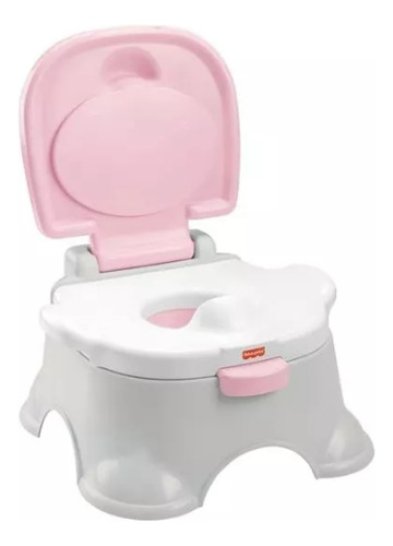 Fisher Price Bacinica Rosa Bebe 3 En1. +12 Aprende Baño (Usado)