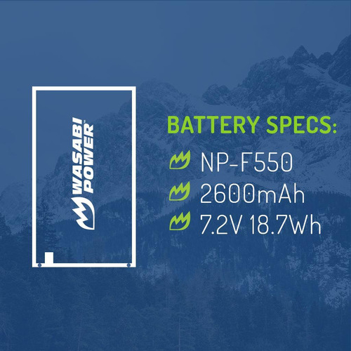 Batería Wasabi BTR-F550 para Sony NP-F530/NP-F550 6K Pro
