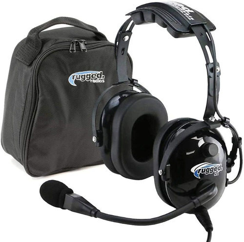 Audífonos De Aviación Rugged Air Ra200, Nrr 24 Db, Negro