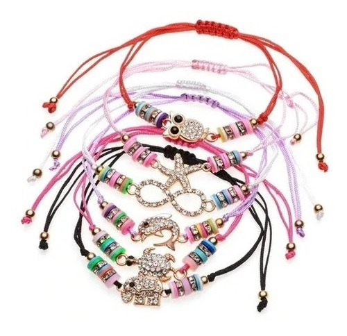 Pulsera 6 Und Manillas Hilo Rojo Mano Fatima Infinito Mujer