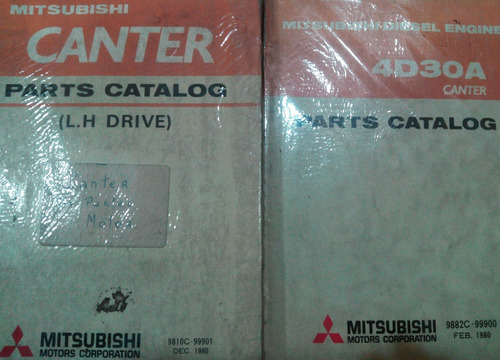 2 Catálogos Master Despiece: Mitsubishi Canter Diesel 1980/1