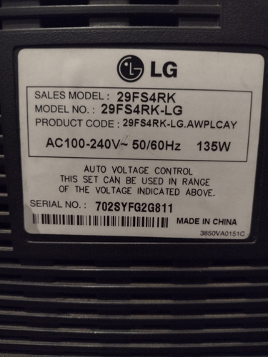 Imagen 3 de 3 de Tv LG 29 Pulgadas