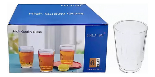 Set De Vasos Para Jugos Juego X 6 Piezas Capacidad 230ml