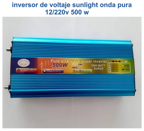 Imagen 1 de 3 de Inversor De Voltaje 12v A 220v 500w Solar City
