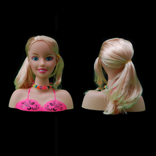 X Busto Muñeca Para Peinar Y Maquillar Con Accesorios Pelo