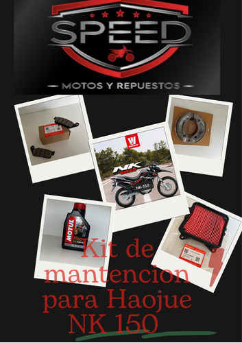 Kit De Mantención Para Moto Nk 150 Haojue