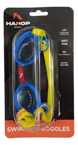 Goggle De Natación Hanop G323 Junior Azul