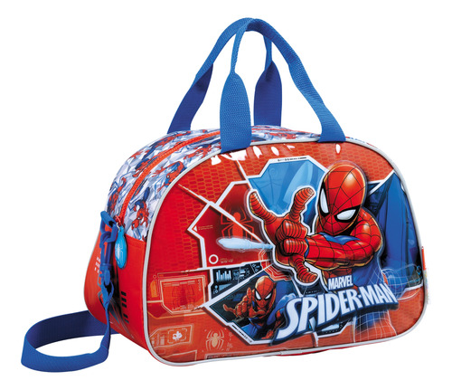 Bolso Spiderman Infantil Con Relieve Wabro Marvel 