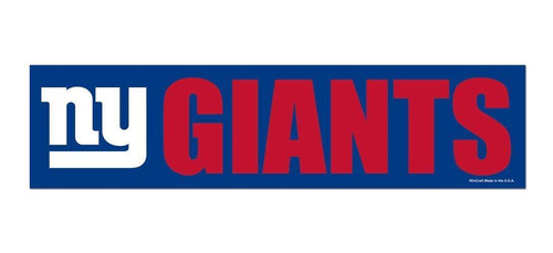 Adesivo Faixa Bumper Strip 30x7,5 New York Giants