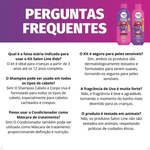 Salonline Kit Shampo + Condicionador Todecachos - Uva