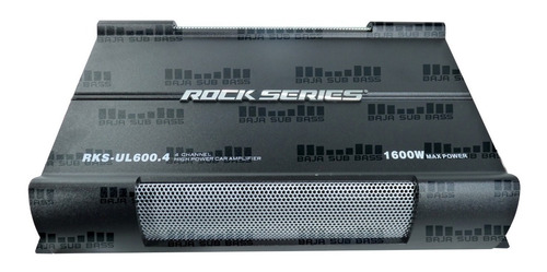 Imagen 2 de 5 de Amplificador Rock Series Rks Ul600.4 4 Chs Clase Ab 1600w