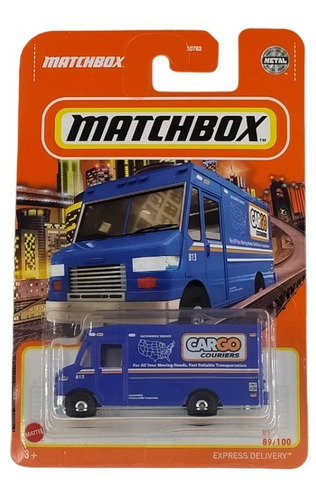 Express Delivery Azul Matchbox 89/100 Camion De Reparto