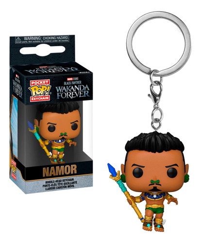 Funko Pop Llavero Namor Marvel Pantera Negra Wakanda Color Namor / El Niño Sin Amor / Black Panther