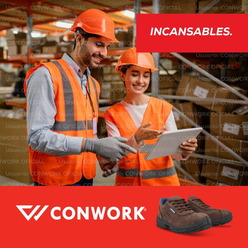 Imagen 9 de 9 de Calzado De Seguridad Conwork Ergon 103za Titan Chocolate
