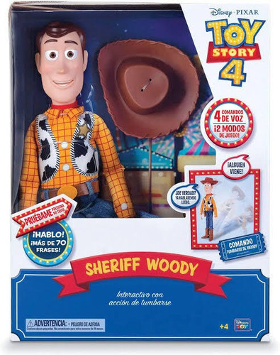 Woody Interactivo 40 Cm  Animatronico Toy Story Disney