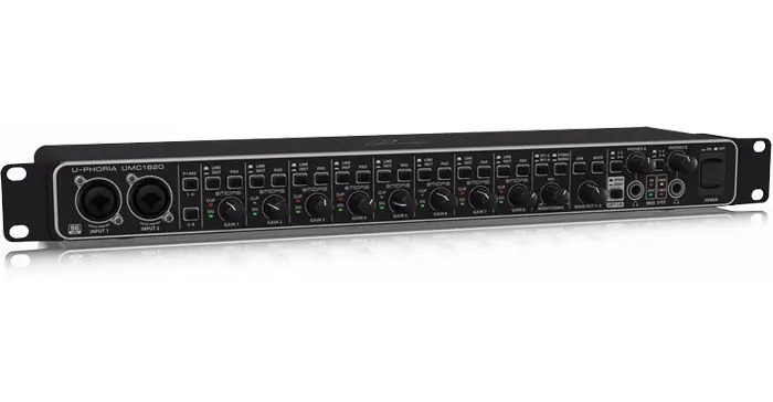 Behringer Umc1820 Interfaz De Audio Usb U-phoria 2.0 Color Negro