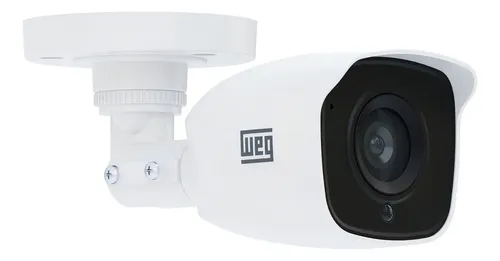 Câmera De Segurança Bullet Analógica Weg Wcam 1mp 2,8mm Cor Branco An-p012-b11