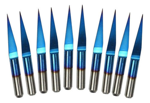Brocas De Gravação De Pcb De Carboneto De 3,175 Mm 30 Graus