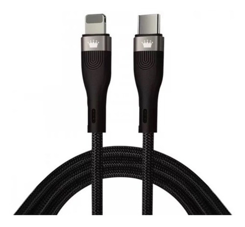 Cabo Carregador Usb C Compatível Lightning Flexível Turb 20w