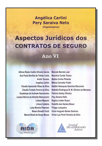 Libro Aspectos Juridicos Dos Contratos Do Seguro Ano 6 De Ca