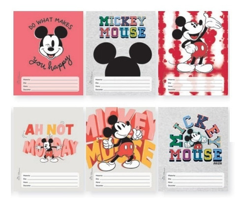 Separadores N°3 Pack X6 Unidades Mooving Mickey Mouse