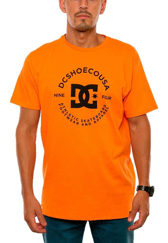 Dc Remera Lifestyle Hombre Mc Star Pilot Naranja Fuk