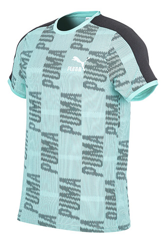 Remera Puma T7 Sport Verde Solo Deportes