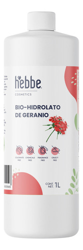 Hidrolato Orgánico De Geranio 100% Natural Y Puro 1 Litro Tipo de piel Sensible