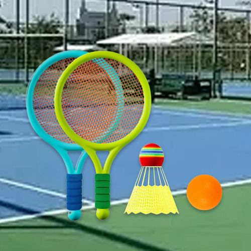 Juego De Tenis De Bádminton Para Niños, Azul Y Verde