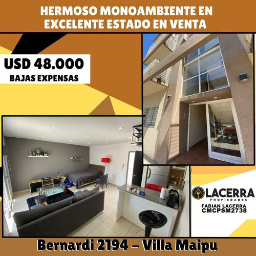 Monoambiente De 42 M2 En Venta!muy Luminoso,villa Maipu