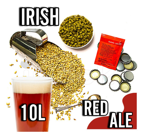 Kit Insumos (receita) P/ 10l Cerveja Artesanal Irish Red Ale