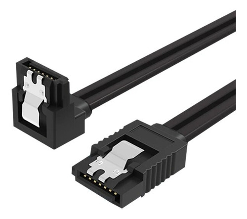 Cable Datos Sata 3.0 6gbps L Negro 40cm Hdd Hembra Hembra