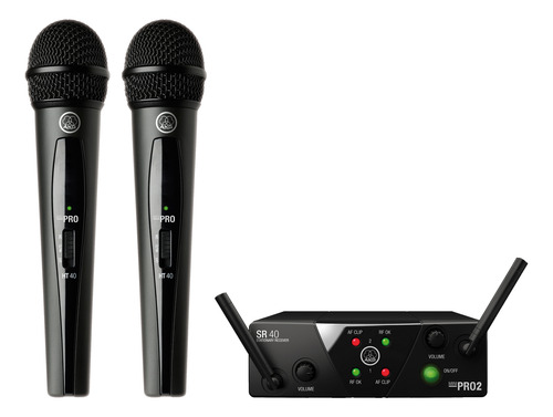 Micrófonos Inalámbricos Akg Wms40 Mini Dual Vocal Set