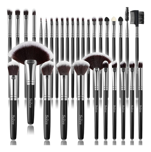 Set De Brochas De Maquillaje, Solve 32 Piezas Brochas De ...
