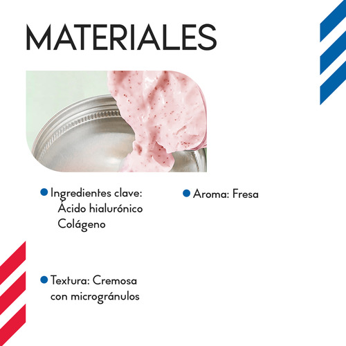 Exfoliante Corporal Diler De 350ml Fórmula Con Colágeno Y Ácido Hialurónico Para Piel Suave Limpia Y Revitalizada De Uso Diario O Semanal Aroma Fresa