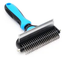 Comprar Cepillo De Limpieza 2 En 1 cepillo Mascota Cepillo Color Azul Shuang.W Deshedding Tool